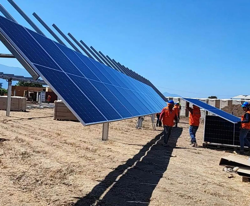 Graph: Chile project construction site