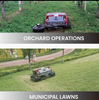 All Terrain Rubber Tracked 220V Remote Control Lawn Mower