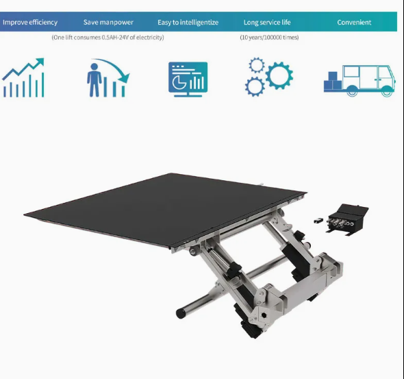 Heavy Gauge 1 Ton Load Capacity Steel Aluminum Alloy Electric Hydraulic Commercial Truck Tail Lifting Board Tail Lift