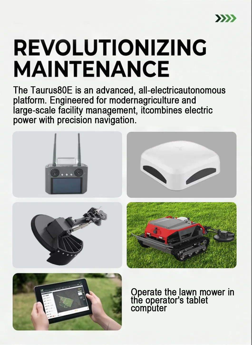 Self-leveling cutting deck adapting to complex rolling hill topographies